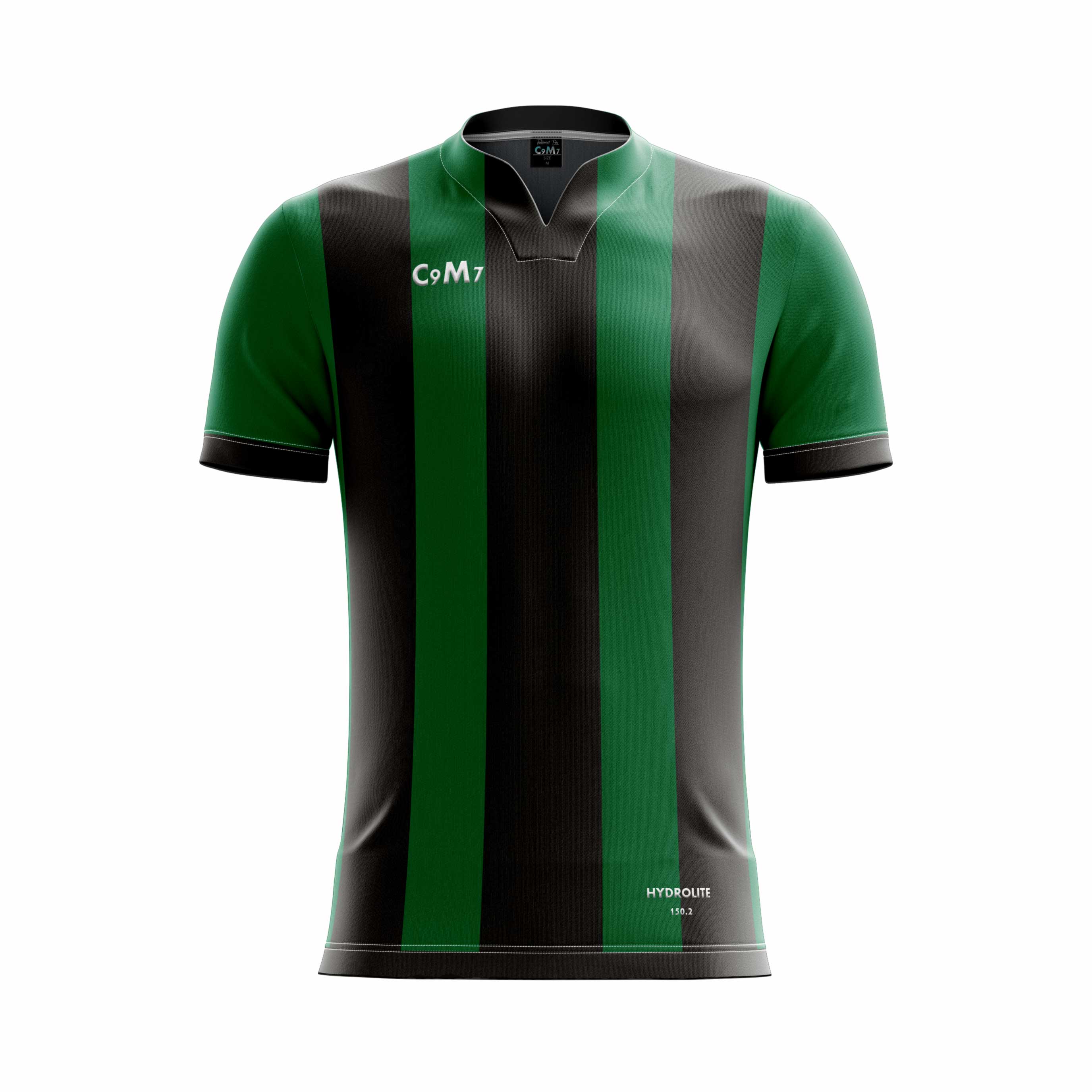green and black football jersey