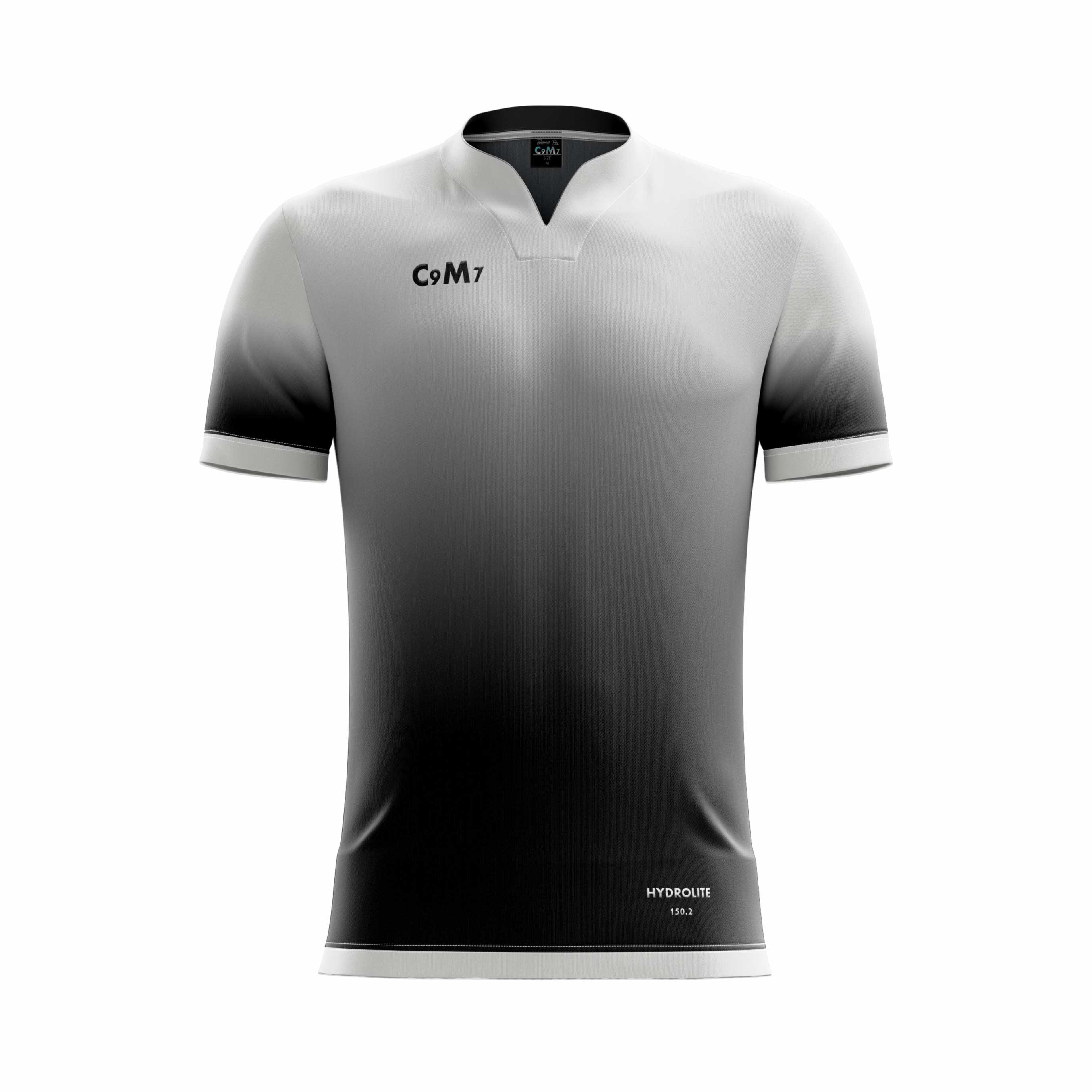 white and black football jersey