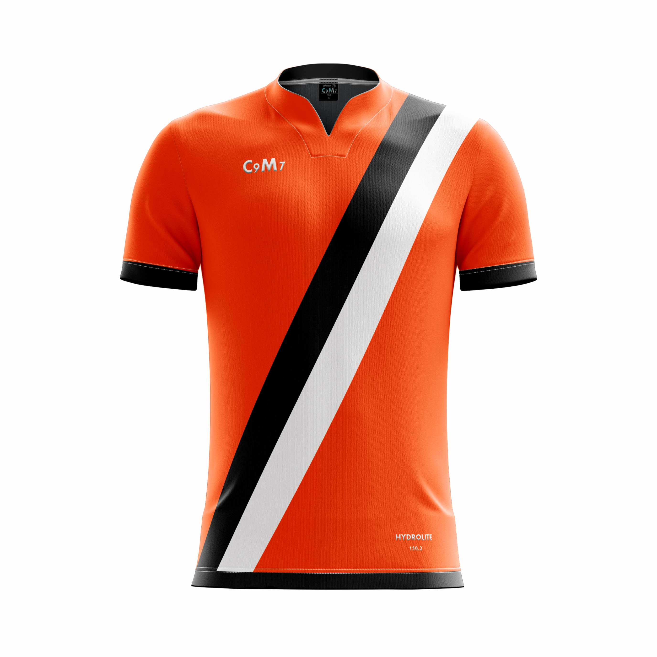 orange and black football kits