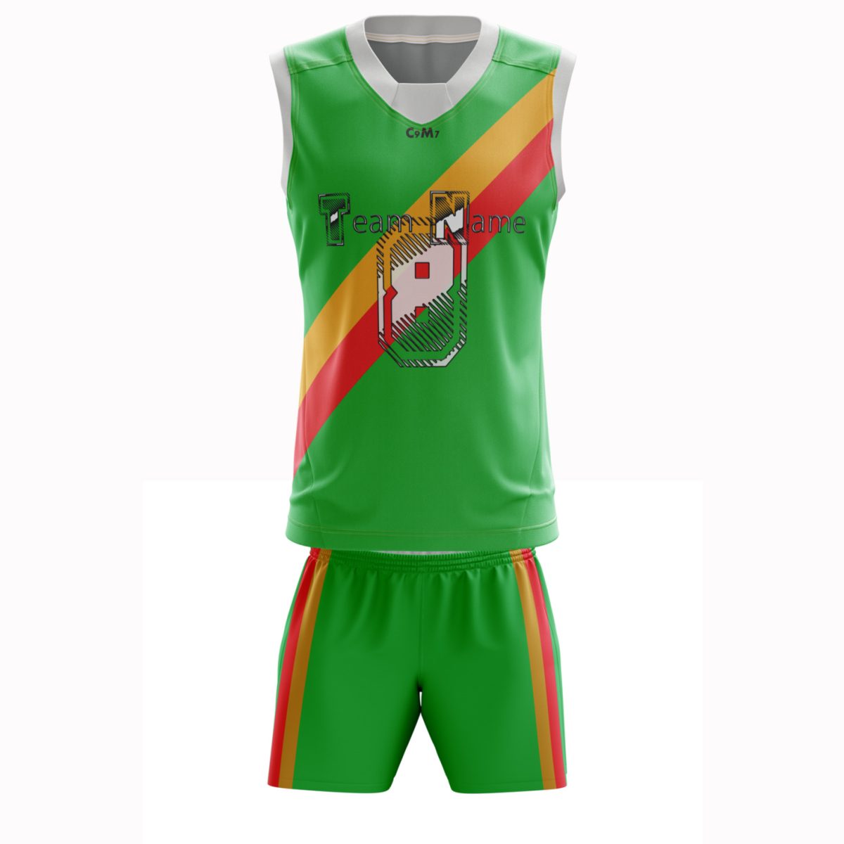 Green Yellow and Red Oztag Kit