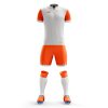 orange and white football kit