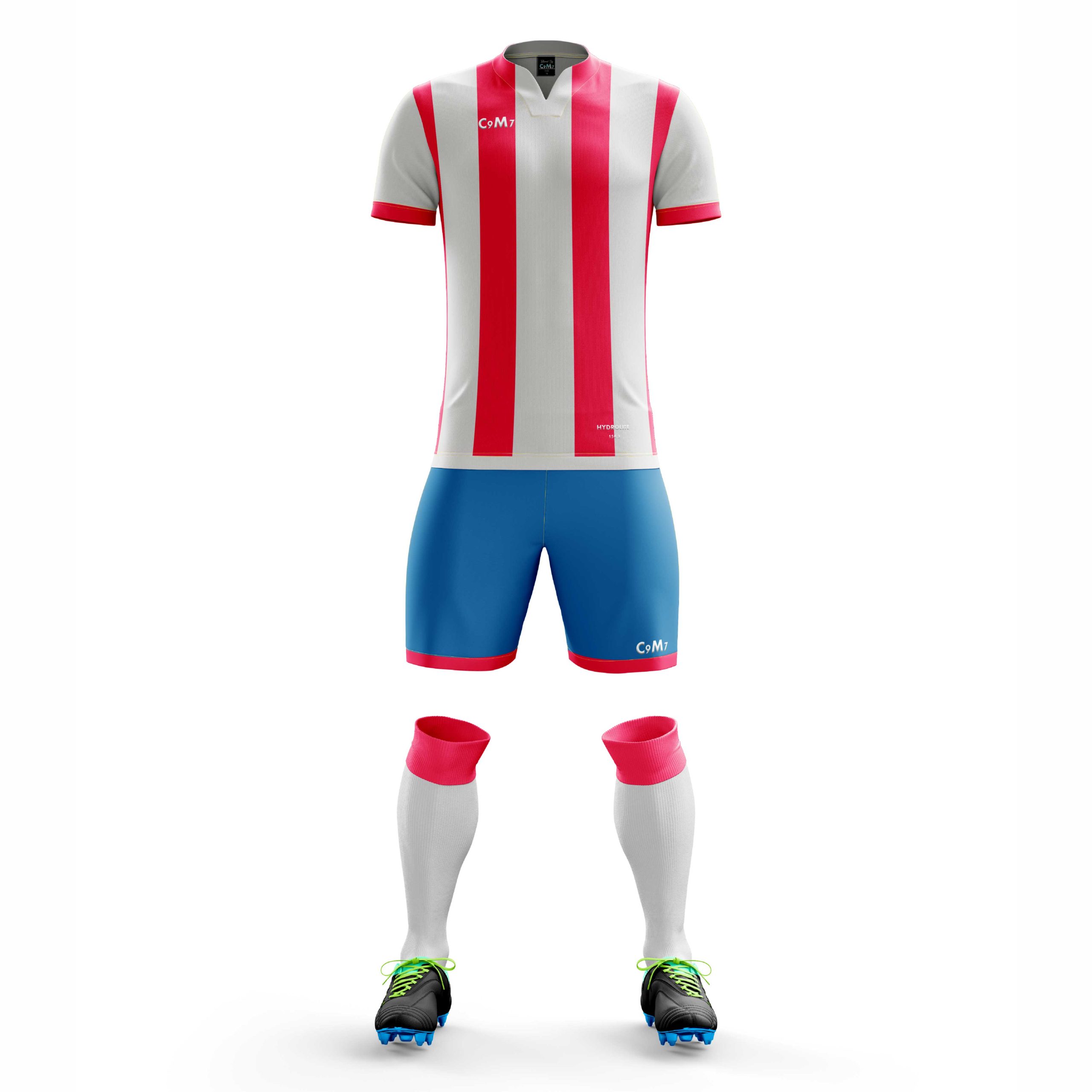 Kids Striped Football Kit