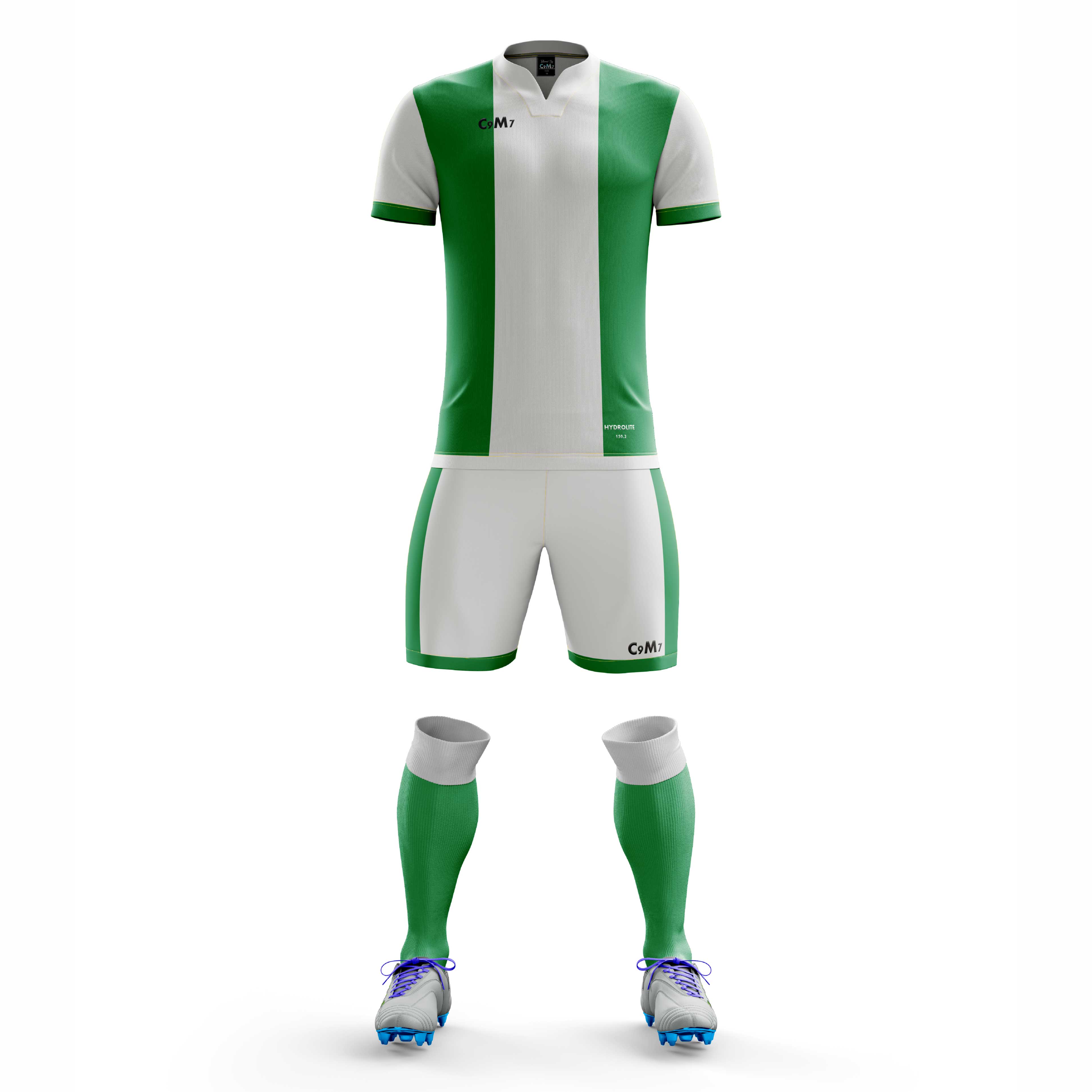 green and white football jersey