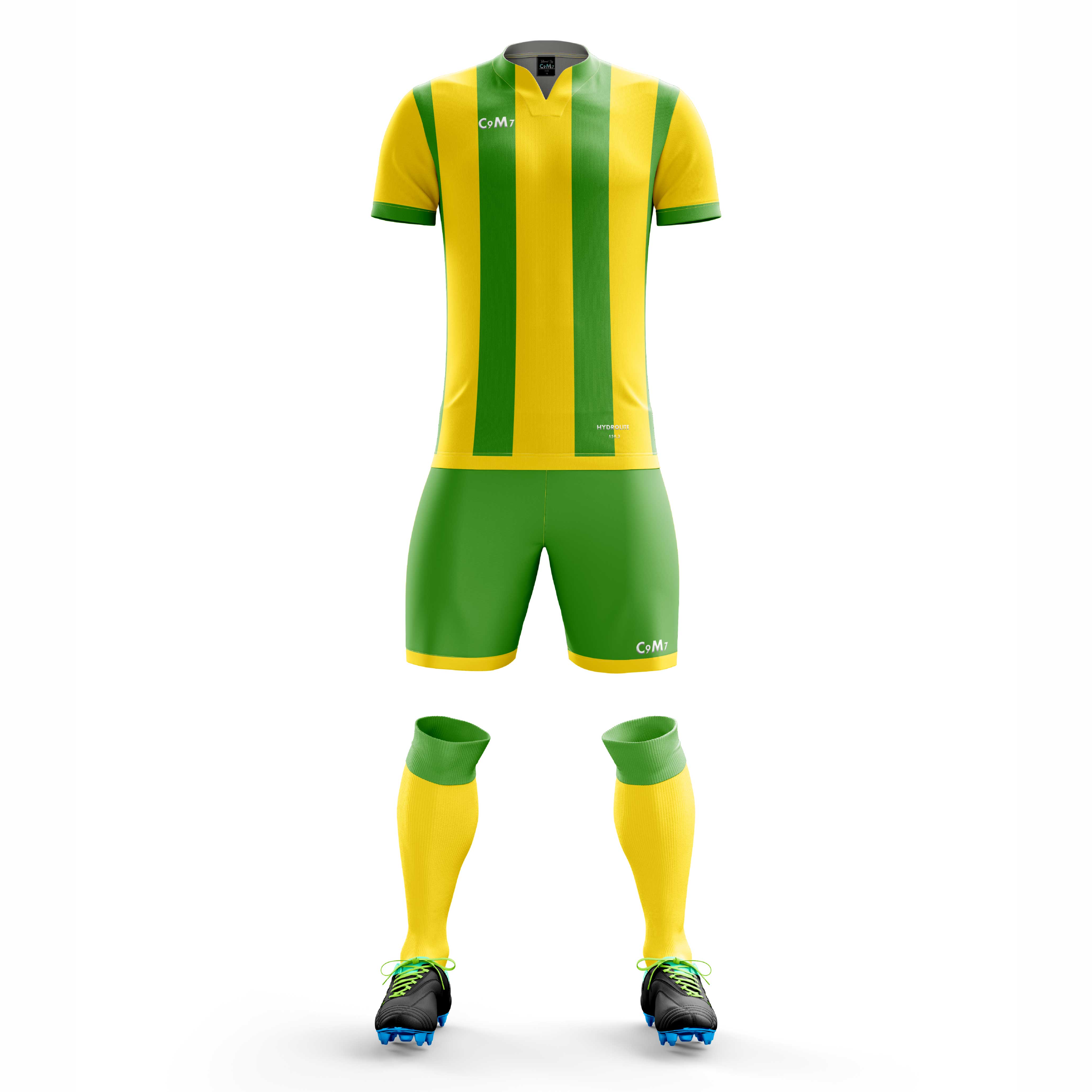 green and yellow football jersey