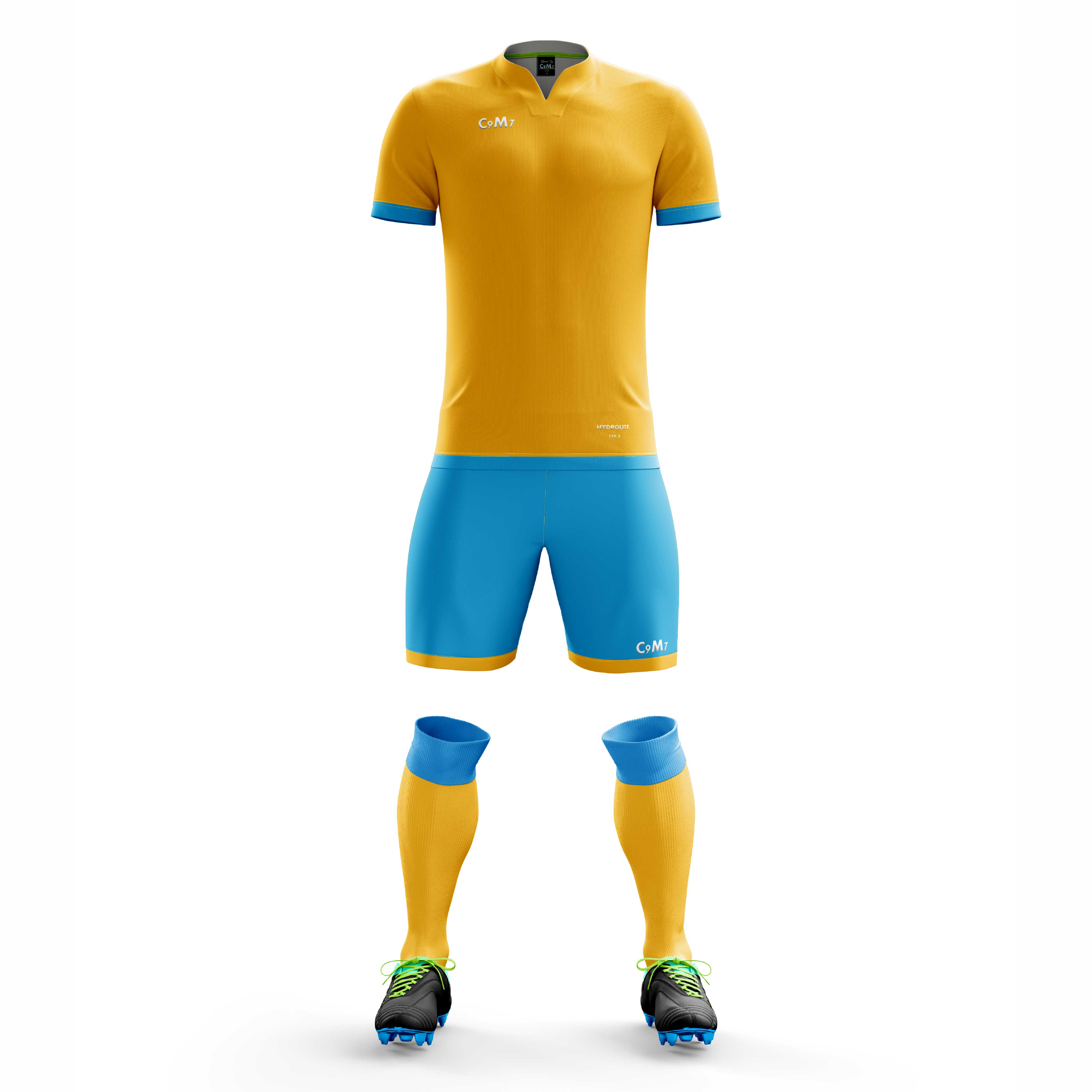 yellow colour football jersey