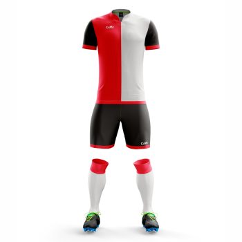 Football Teamwear Red White and Black