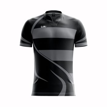 Black and Grey Soccer Jersey