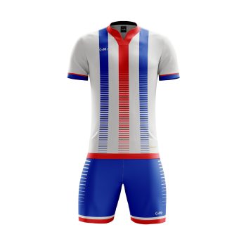 Blue and Red Football Kit